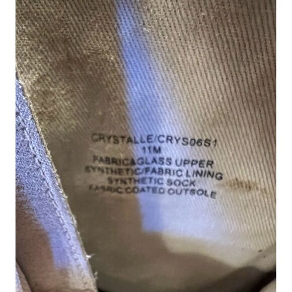 Steve Madden Stiletto Crystalle Rhinestone Silver Ankle Boots Womens 11 Stunning - Picture 8 of 14